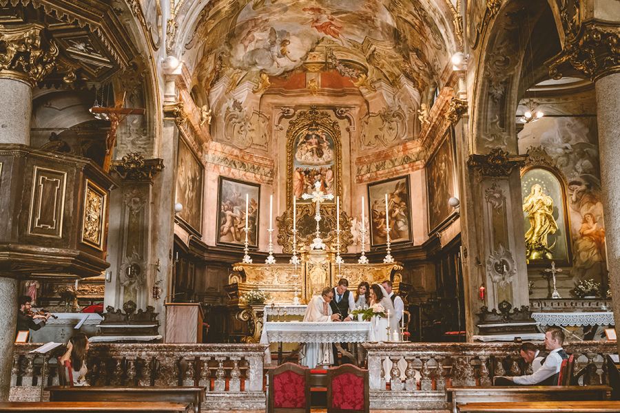 Lake Orta Catholic Wedding