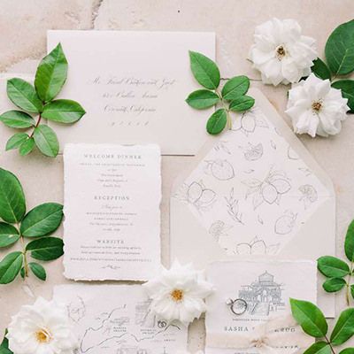 Italy Wedding Stationary